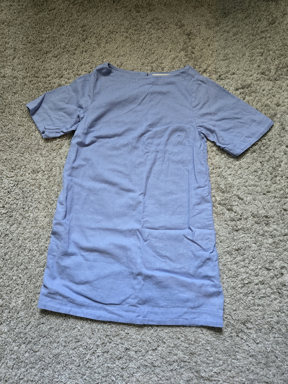 Abercrombie & Fitch Light Blue Crewneck T-shirt Dress
